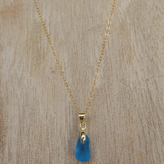 cobalt blue pendant necklace