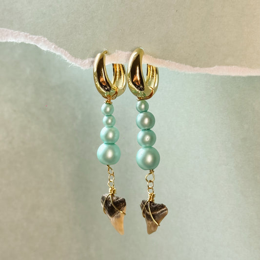 bubble bullshark earrings