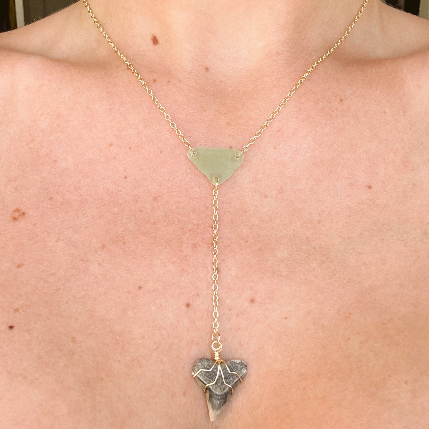 sirena necklace - sea foam