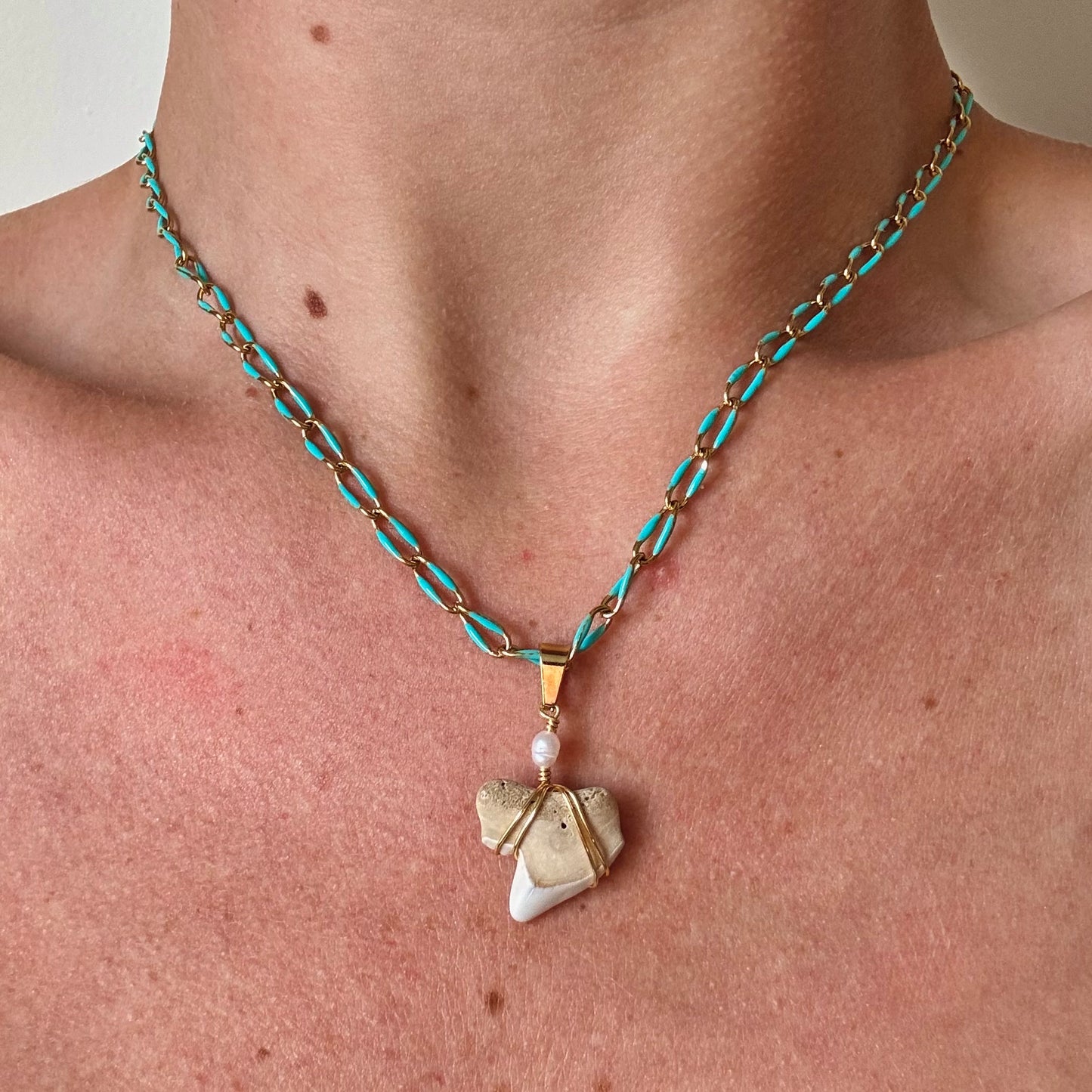 calypso necklace - tiger shark