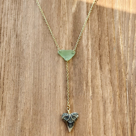 sirena necklace - sea foam