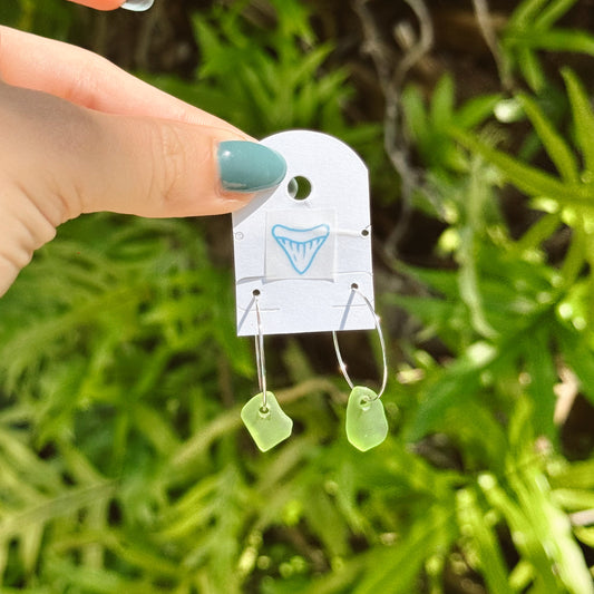 treasure hoops - green