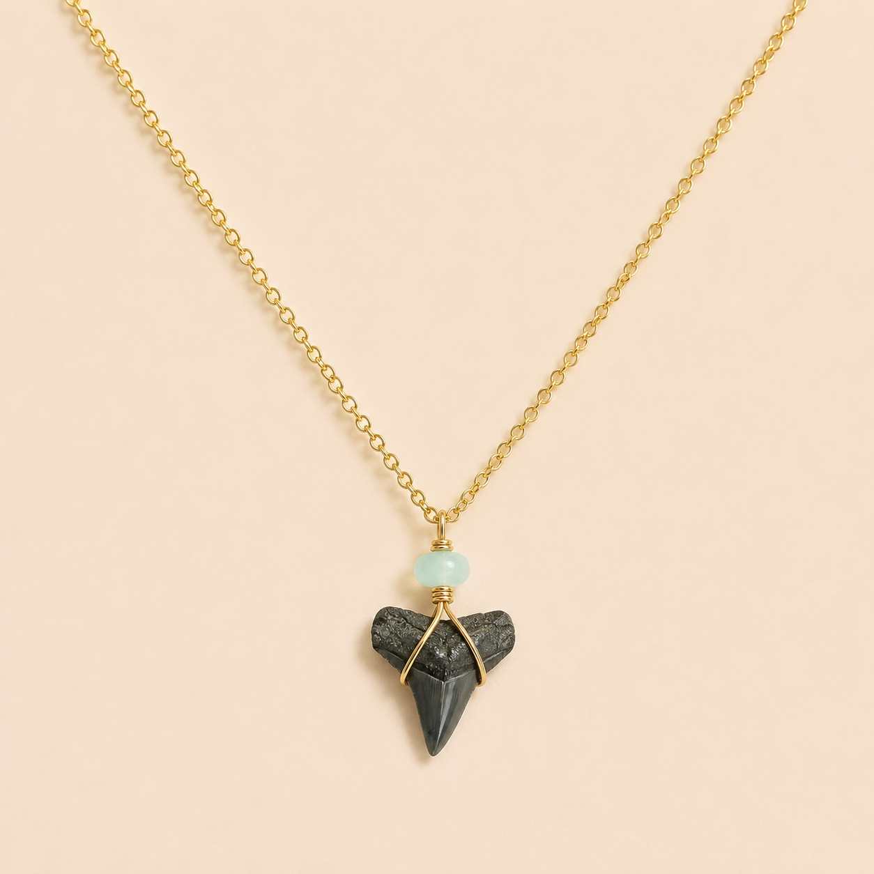 fossil bull necklace
