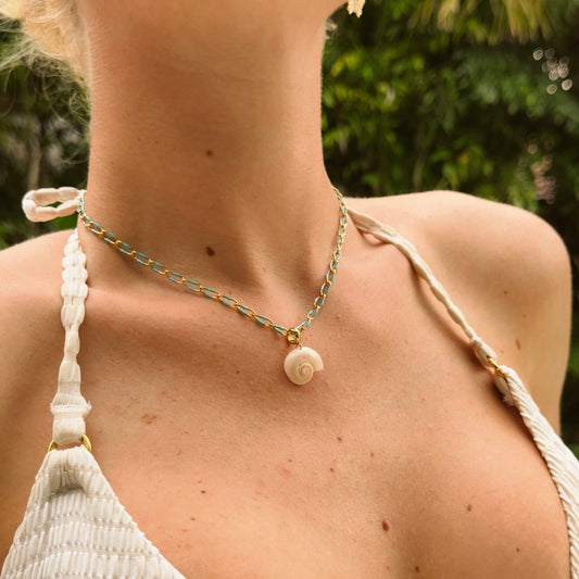 calypso necklace - shark eye