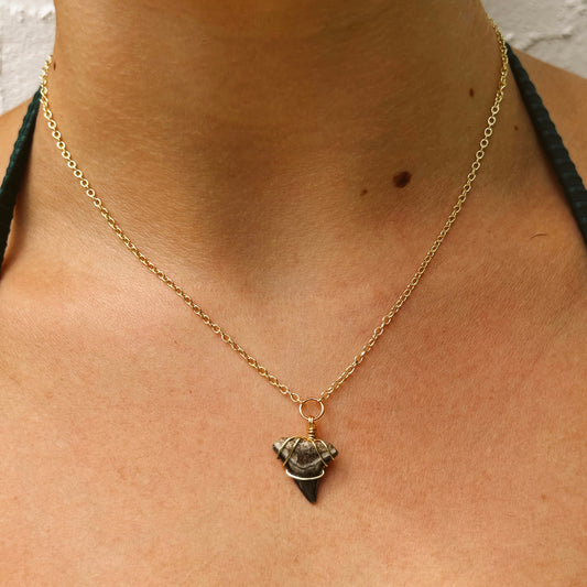 azure necklace - fossil bull