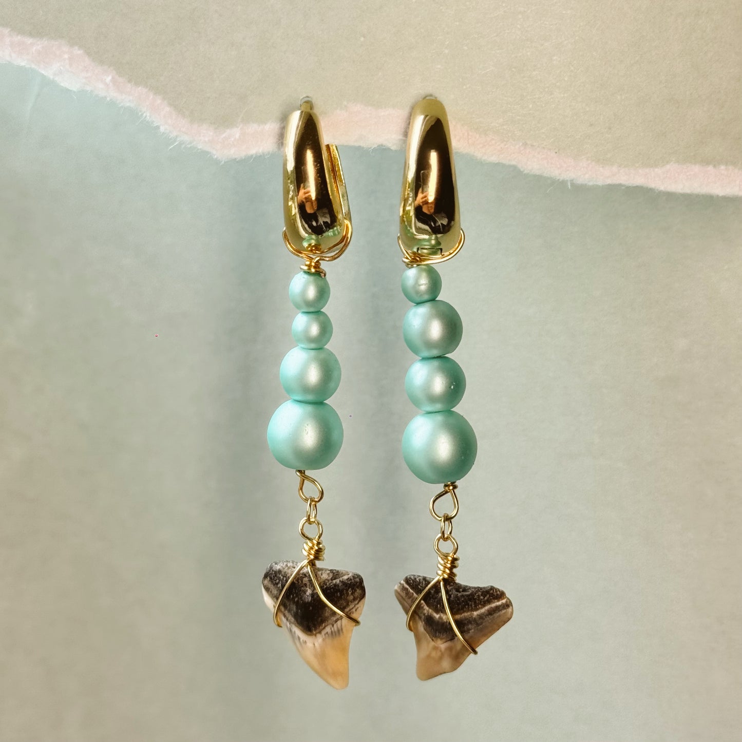 bubble bullshark earrings