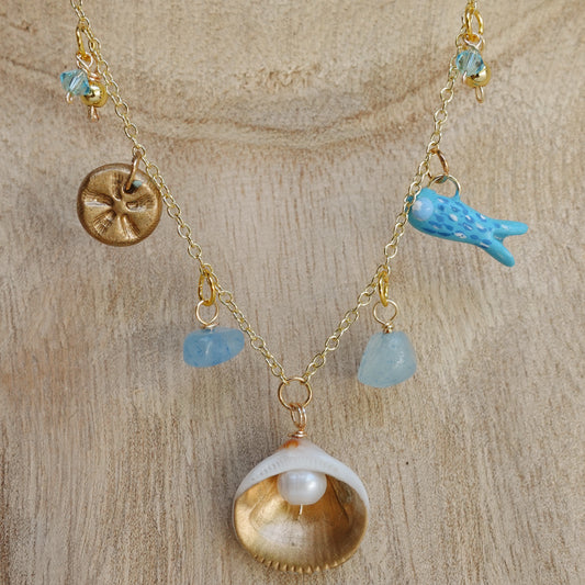 sardine charm necklace