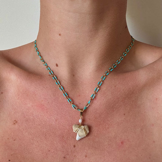 calypso necklace - tiger shark