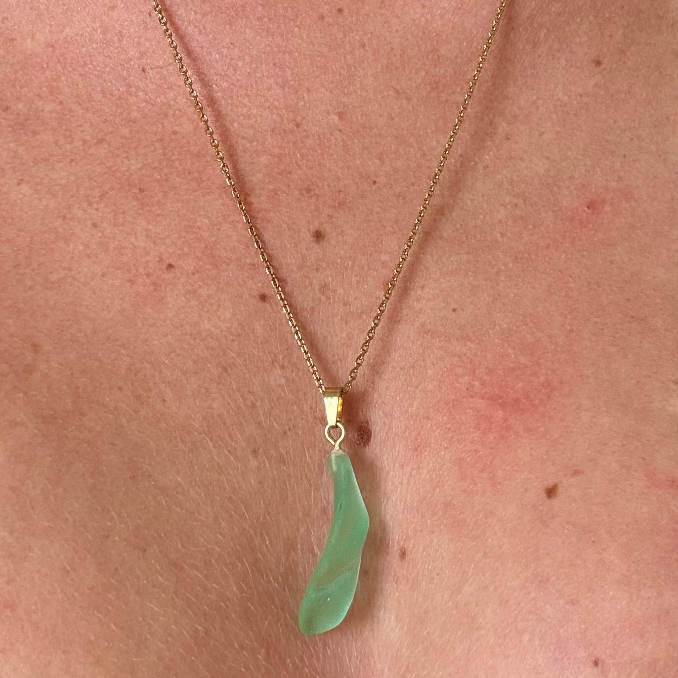 seaglass twist necklace