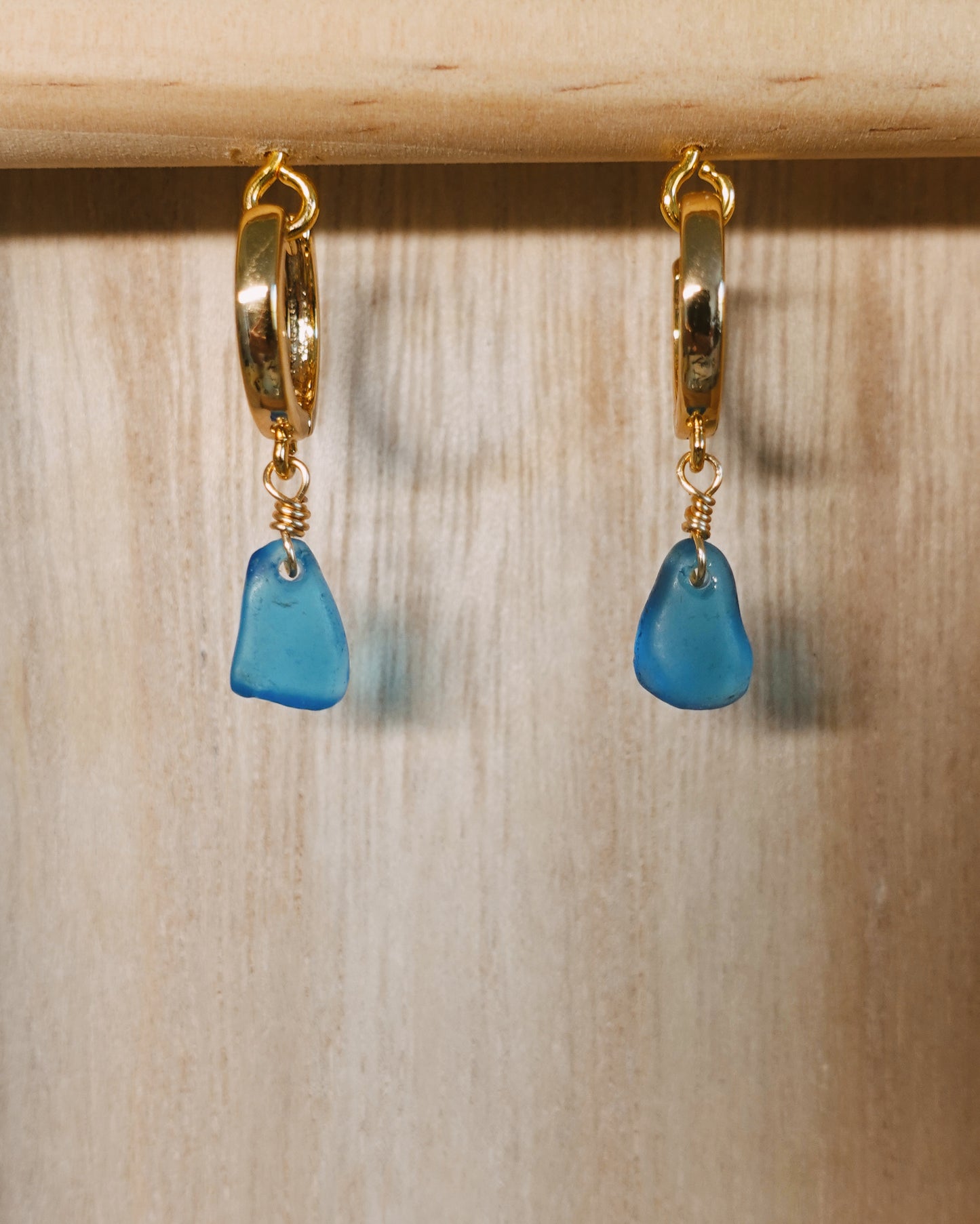 blue seaglass huggies