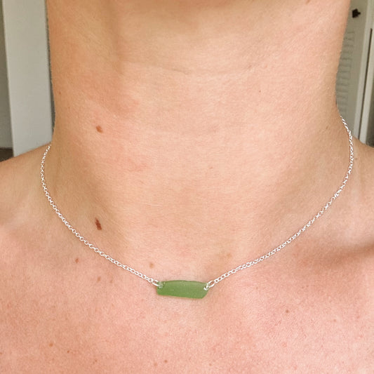 tideline necklace - green