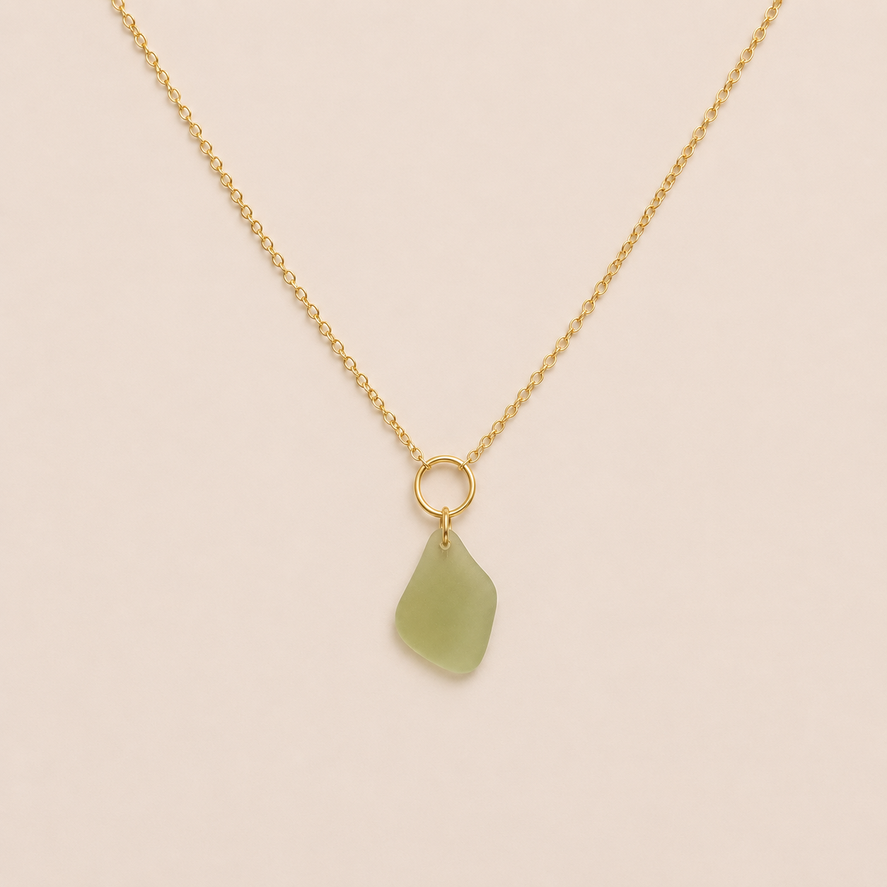 seaglass O necklace