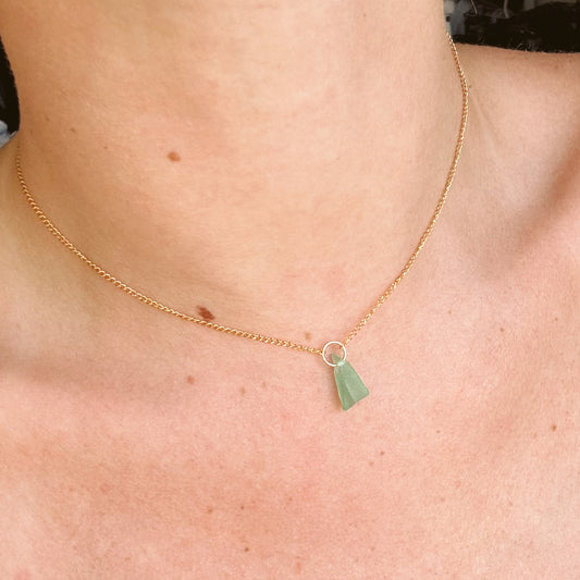 glow necklace - aqua