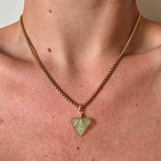 mariner necklace - sea glass