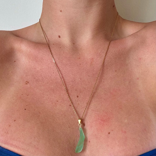 seaglass twist necklace