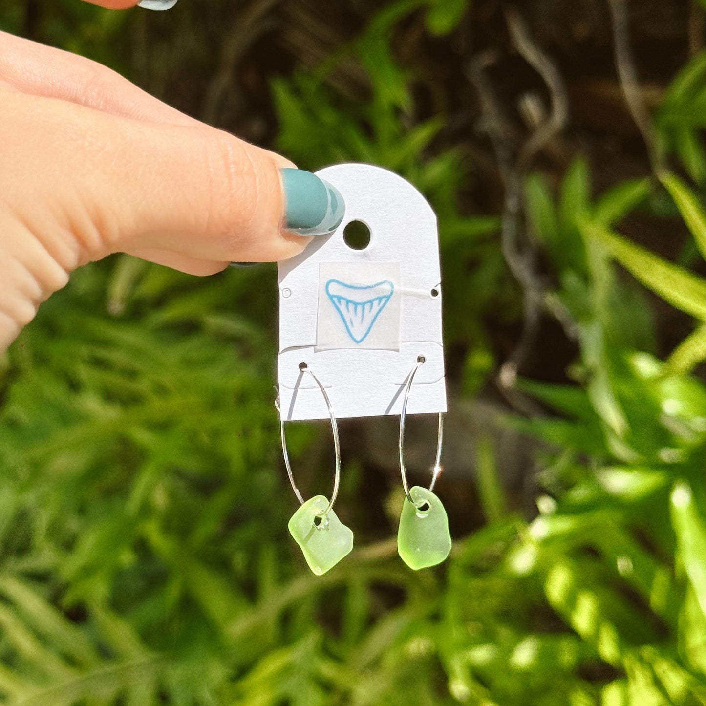 treasure hoops - green