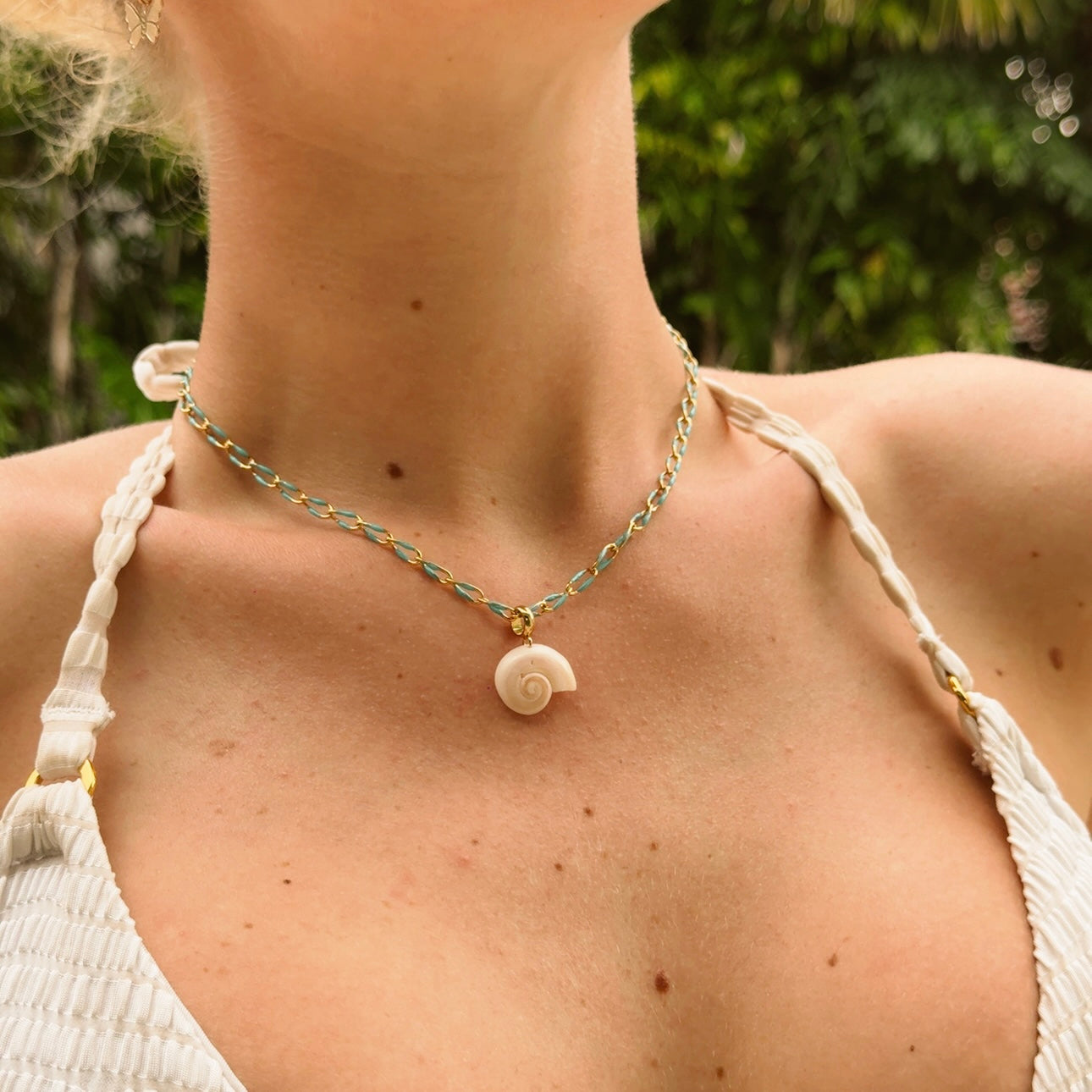 calypso necklace - shark eye