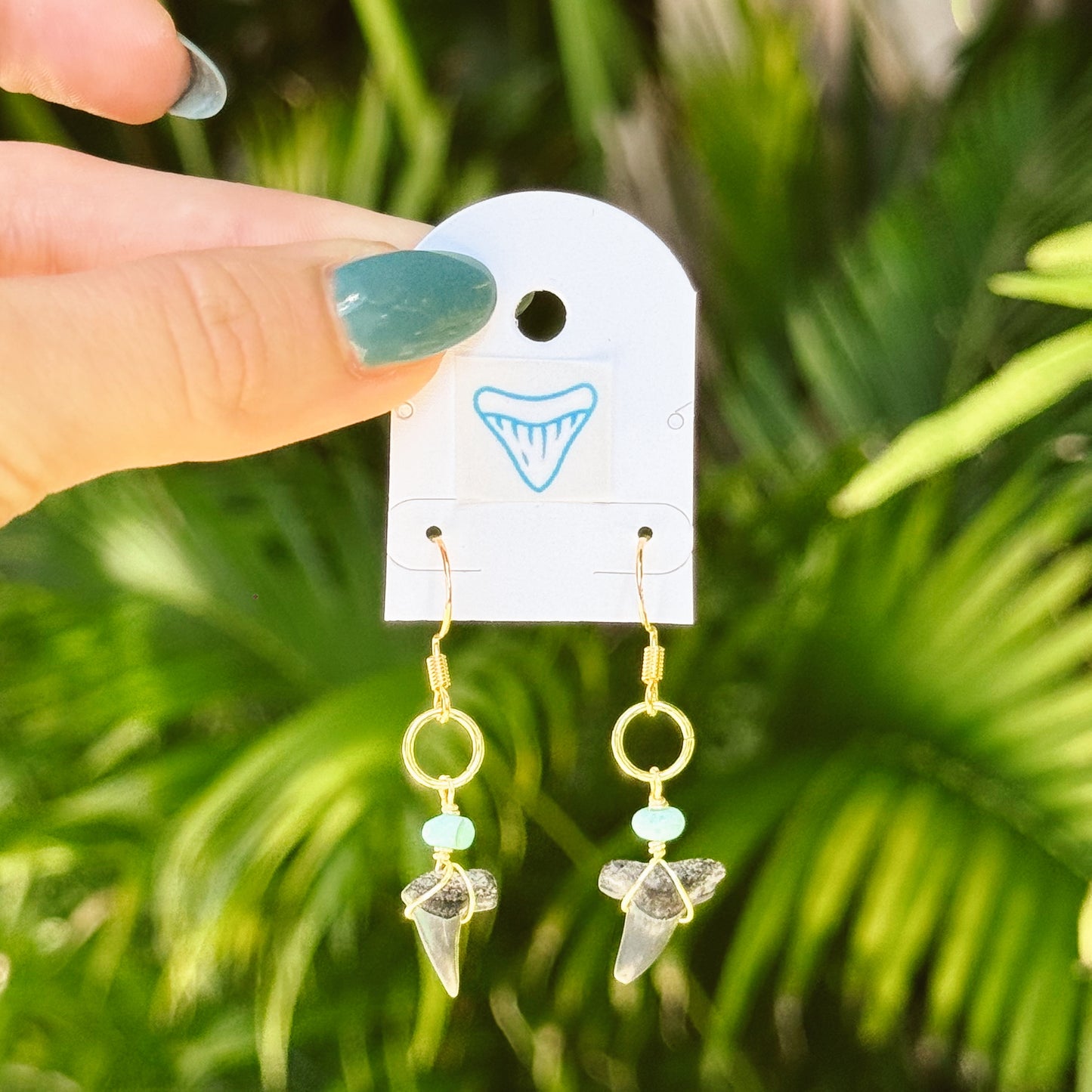 opal and lemon earrings