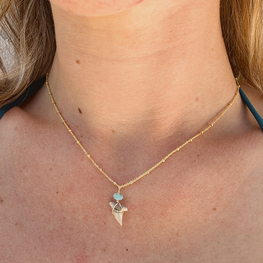 dainty hammerhead satellite necklace