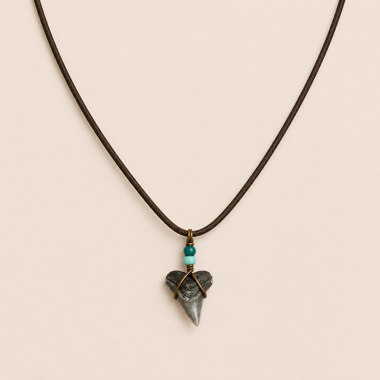 bull shark cord necklace