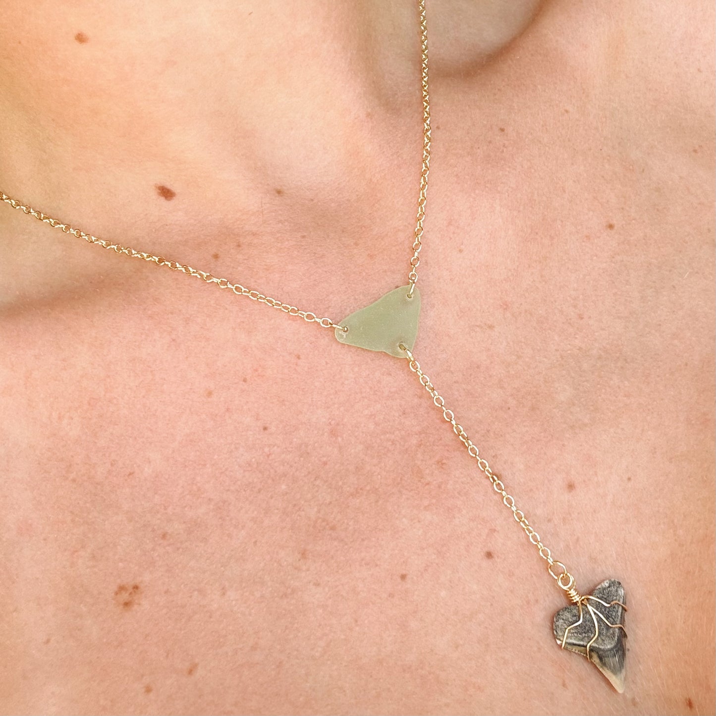 sirena necklace - sea foam