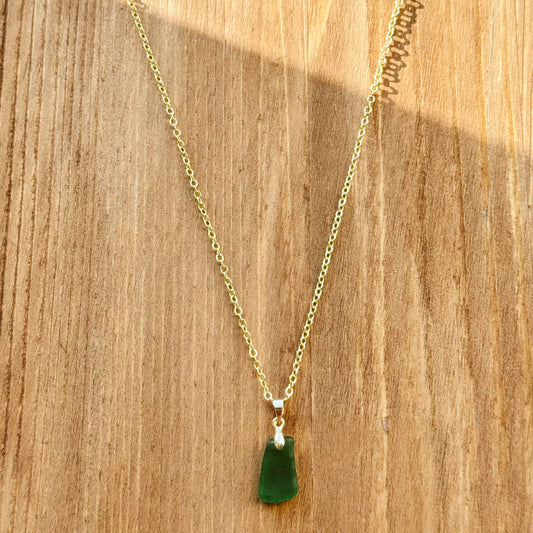 siren necklace - dark teal