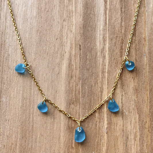 sea breeze necklace - blue