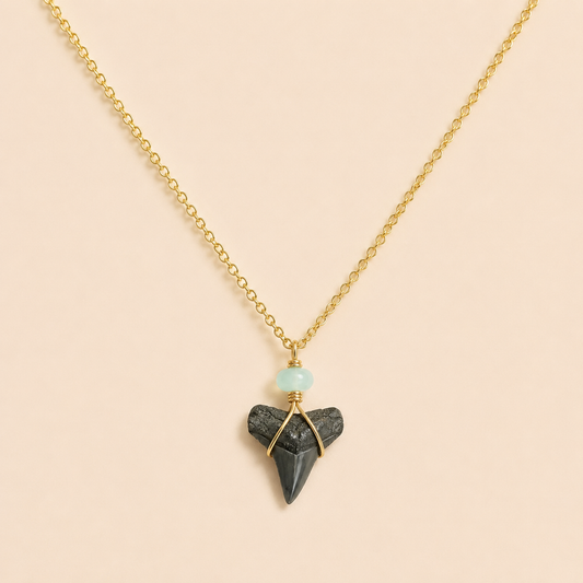 fossil bull necklace