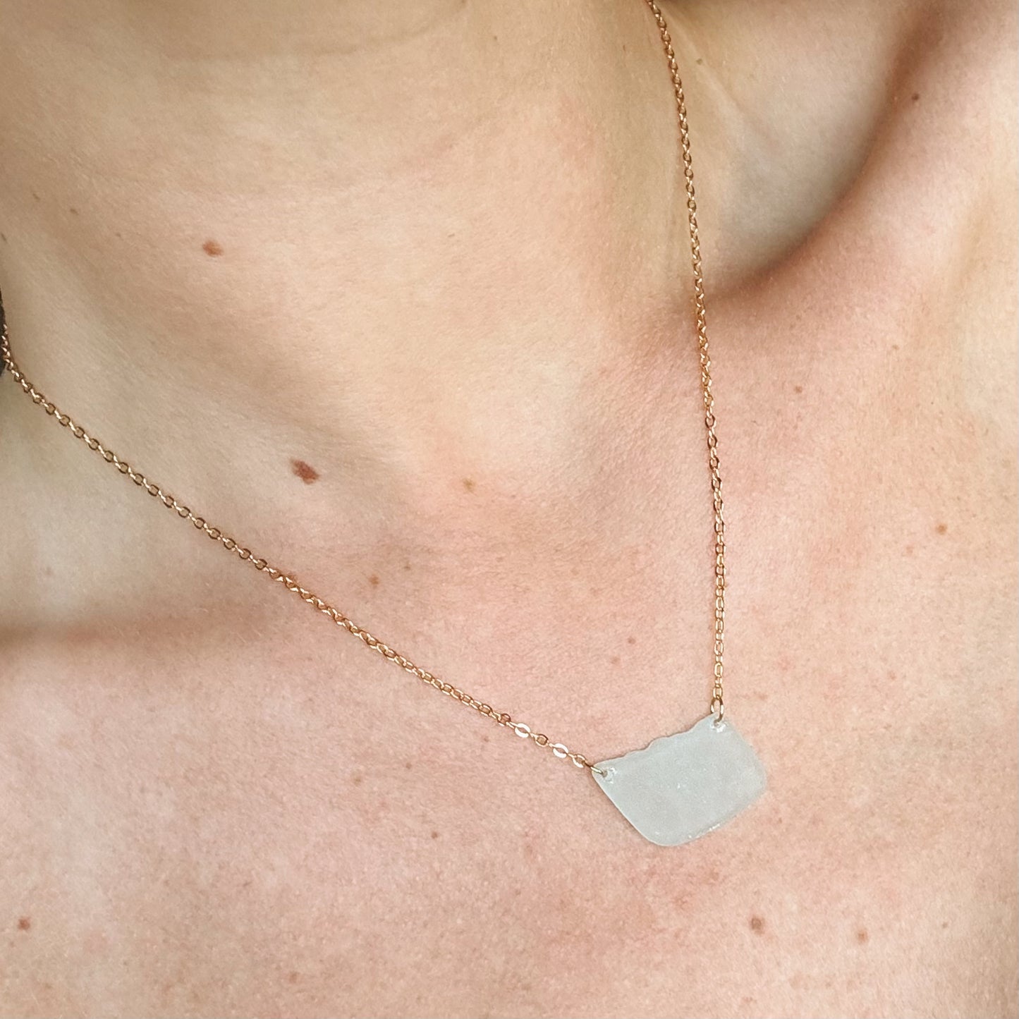 tideline necklace - light blue
