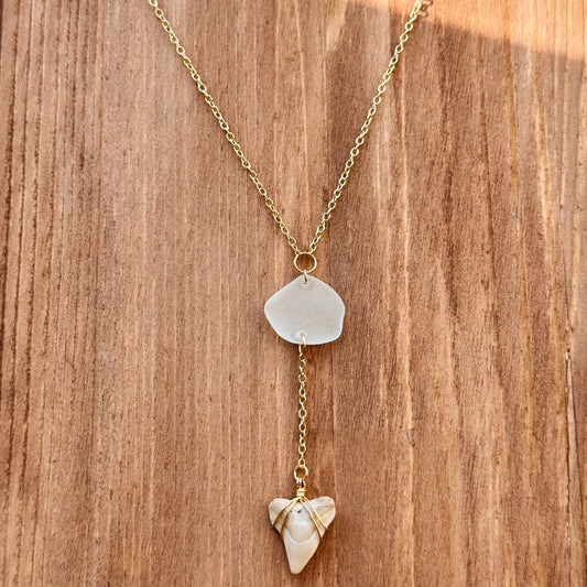 sirena necklace - light aqua