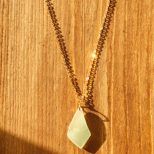 siren necklace - sea foam