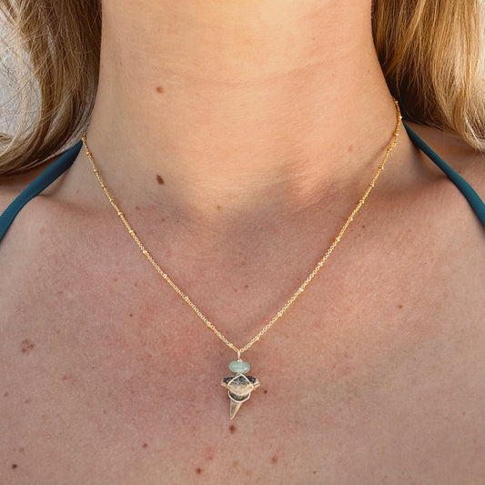 dainty hammerhead satellite necklace