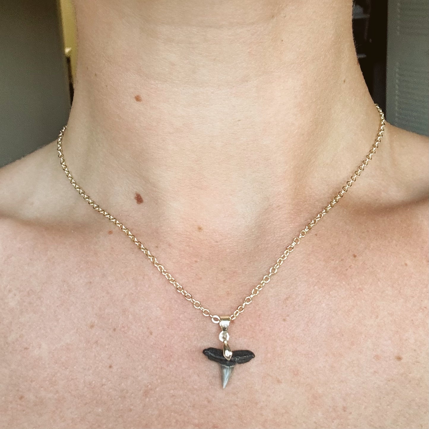 juno necklace - copper shark
