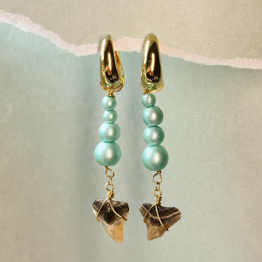 bubble bullshark earrings