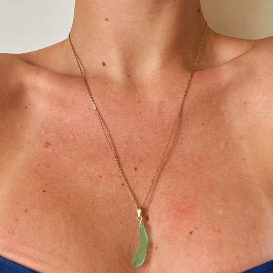 seaglass twist necklace