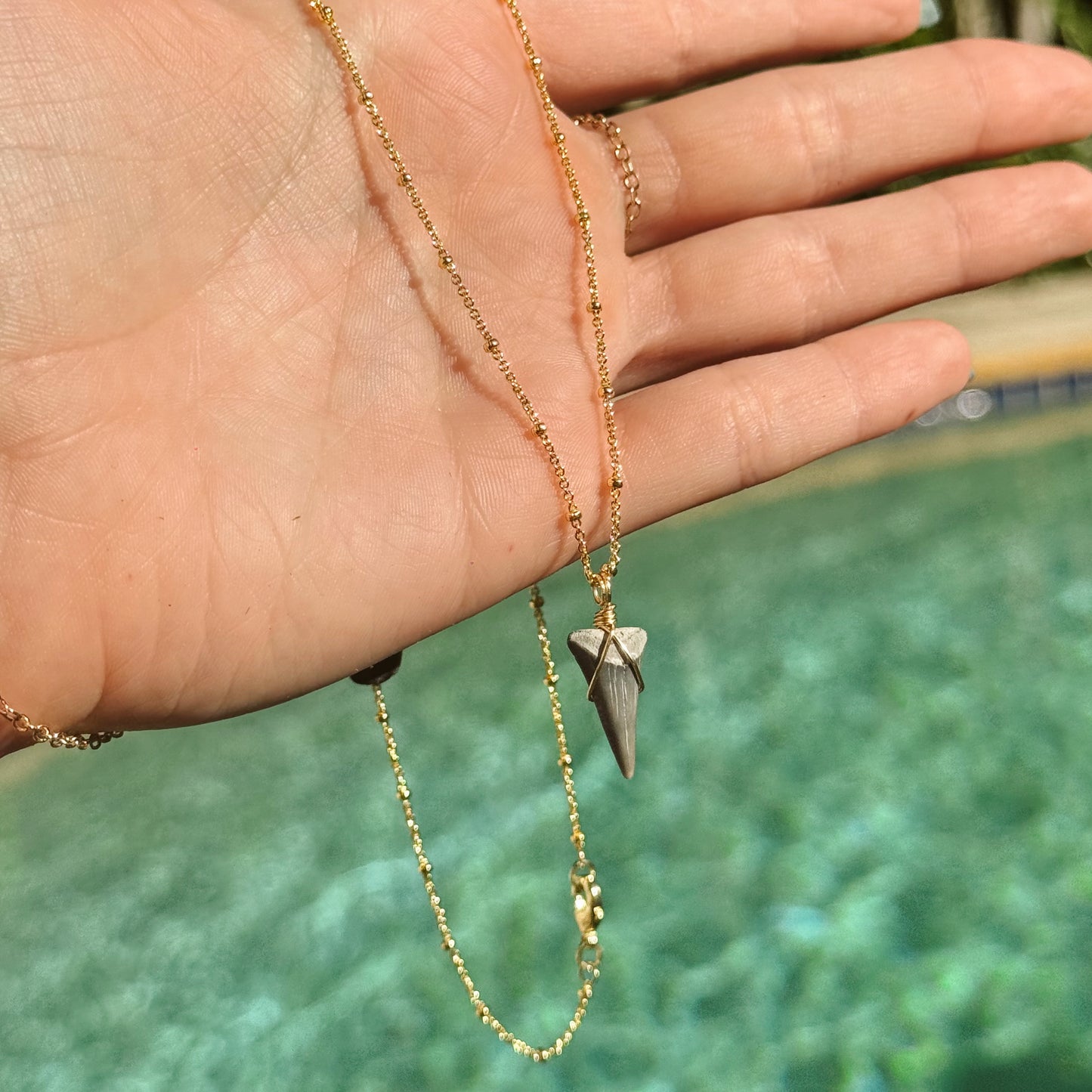 lower great white satellite necklace