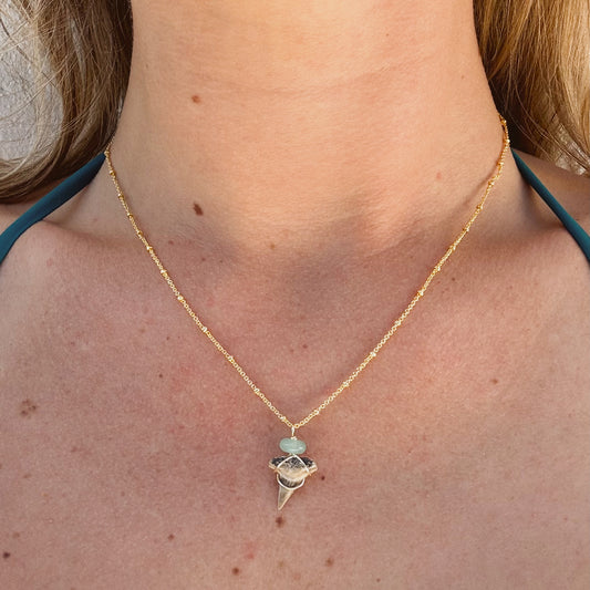 dainty hammerhead satellite necklace