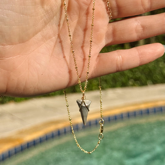 lower great white satellite necklace