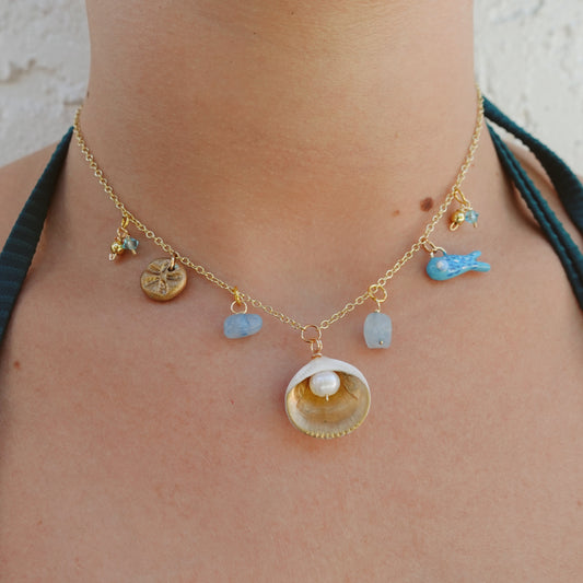 sardine charm necklace