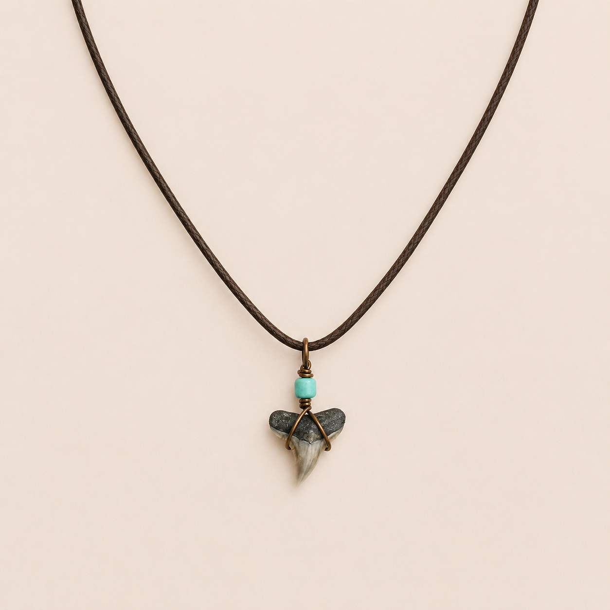 bull shark cord necklace