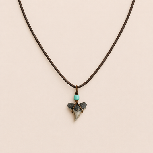 bull shark cord necklace