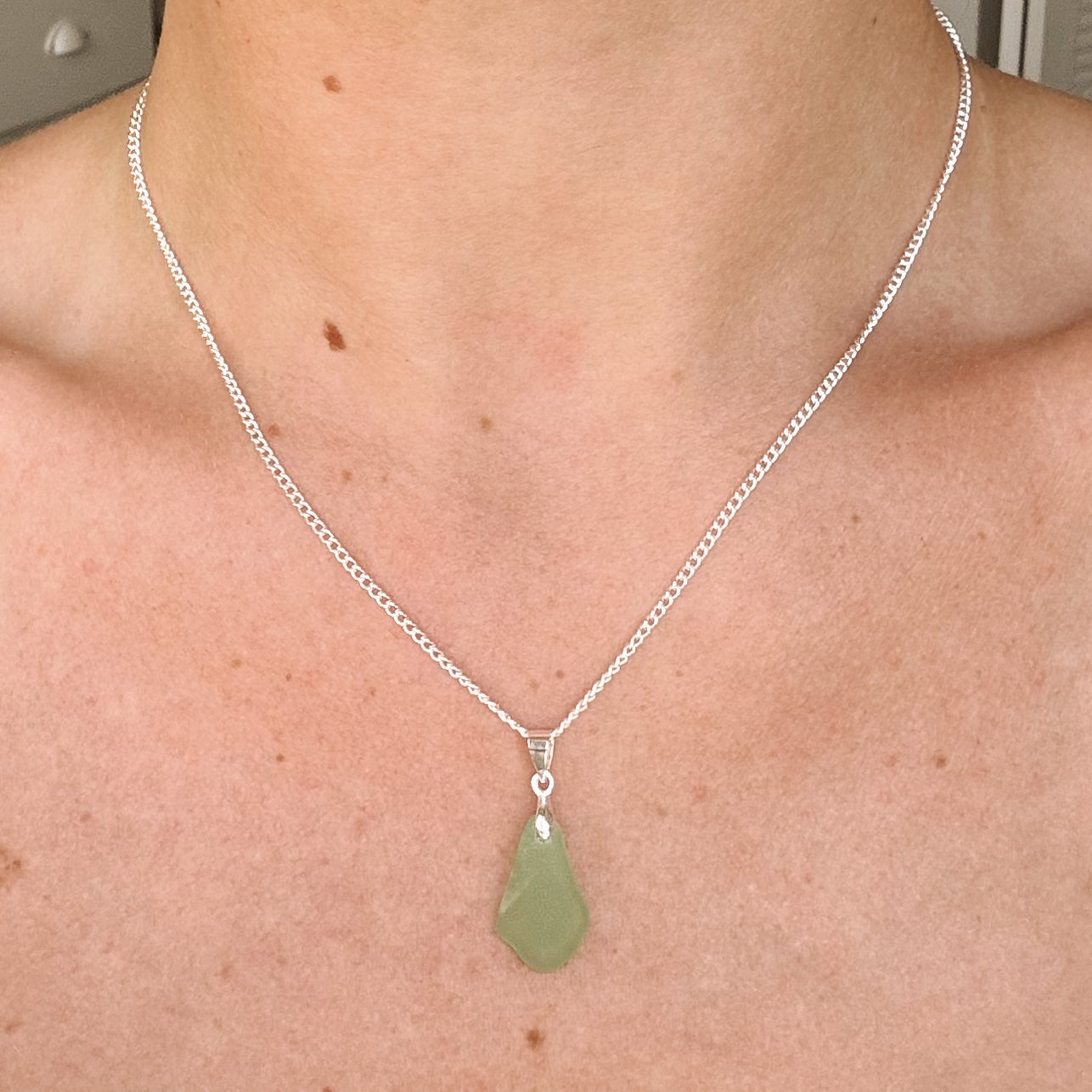siren necklace - sea foam