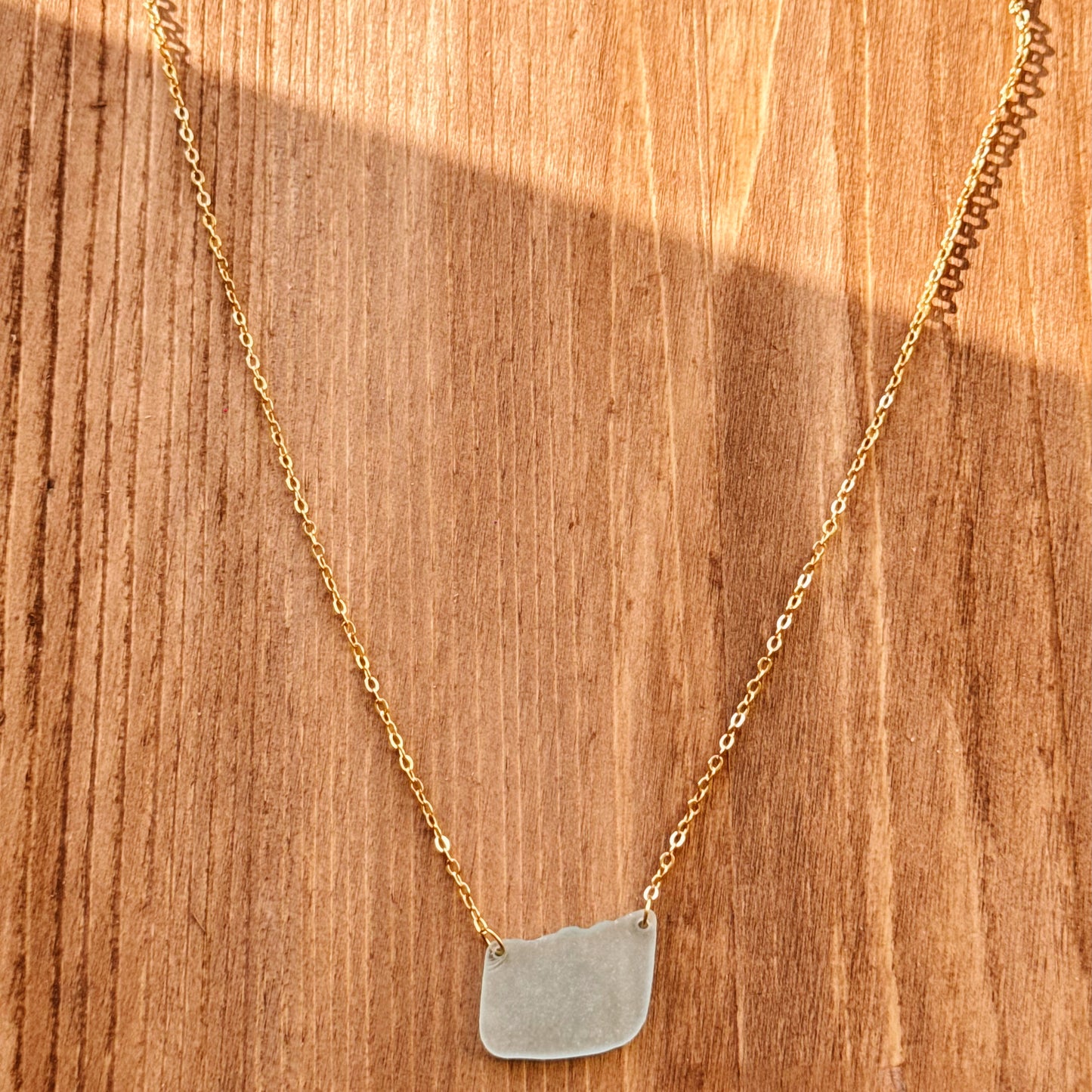 tideline necklace - light blue