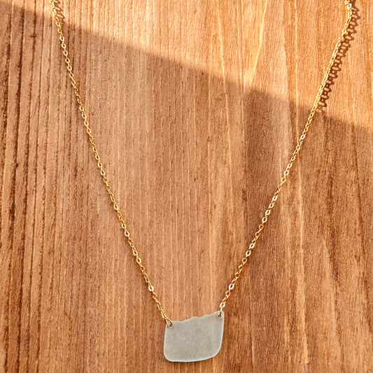 tideline necklace - light blue