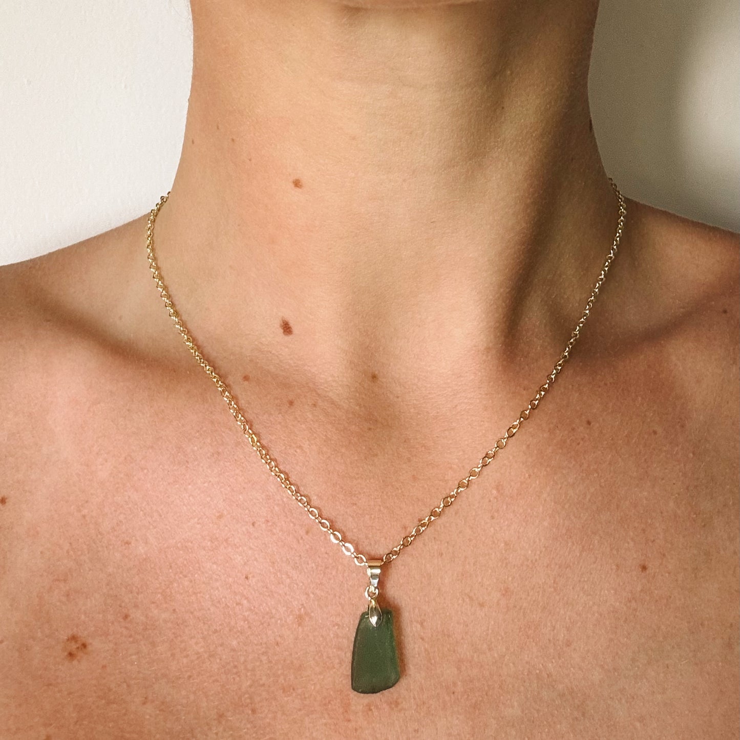 siren necklace - dark teal