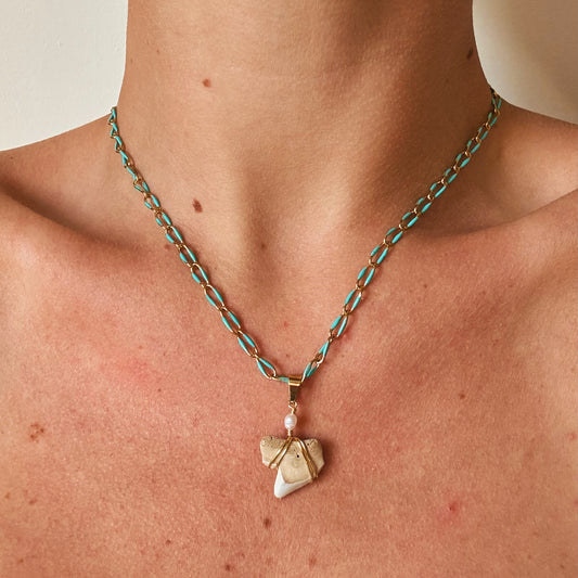 calypso necklace - tiger shark