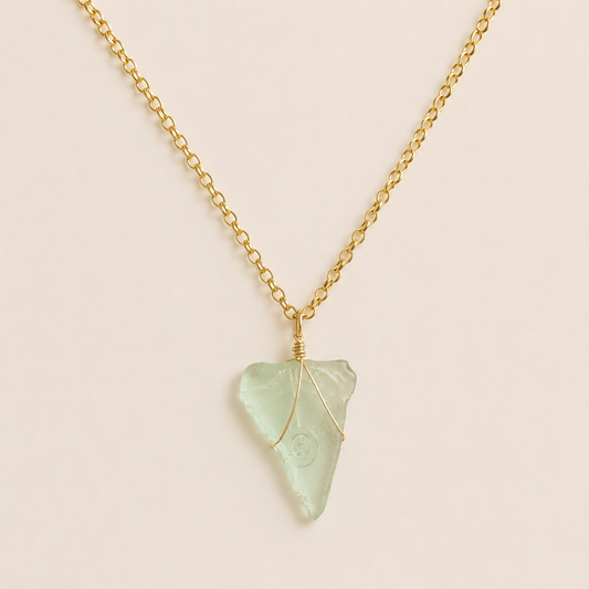 large seaglass statement necklace