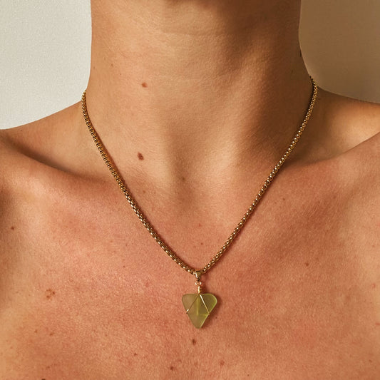 mariner necklace - sea glass