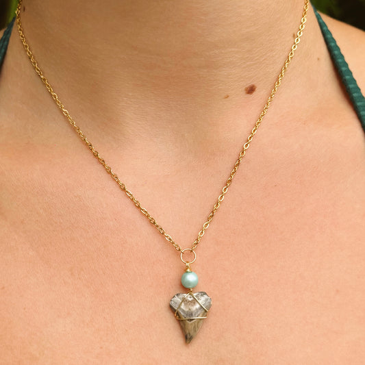 swell necklace - aqua bull