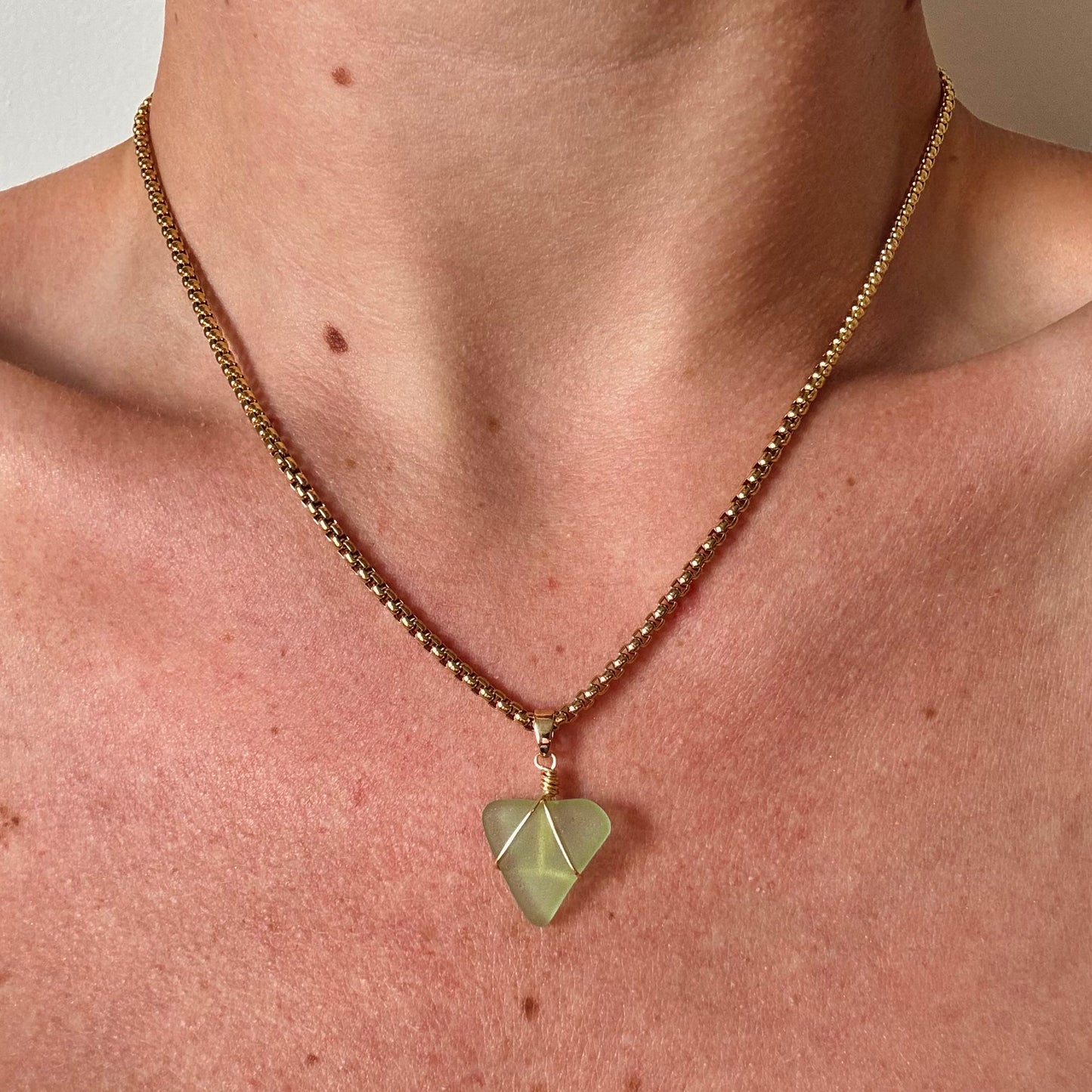 mariner necklace - sea glass
